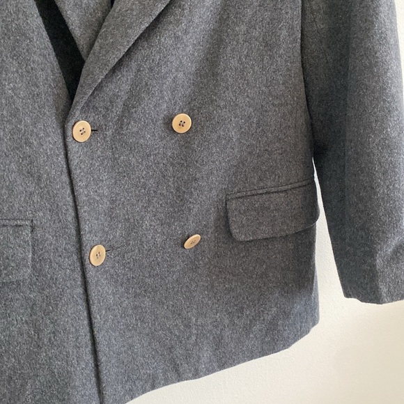 J. Crew Dark Heather Gray Wool Cashmere Blend Coat Blazer size 8 - Picture 3 of 9
